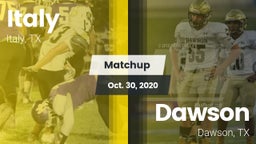 Matchup: Italy  vs. Dawson  2020