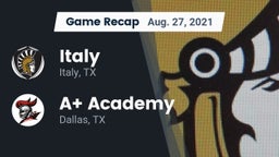 Recap: Italy  vs. A Academy 2021