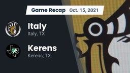 Recap: Italy  vs. Kerens  2021