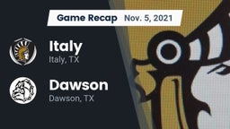 Recap: Italy  vs. Dawson  2021