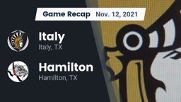Recap: Italy  vs. Hamilton  2021