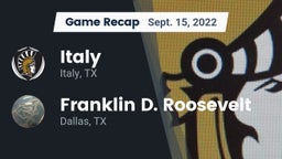 Recap: Italy  vs. Franklin D. Roosevelt  2022