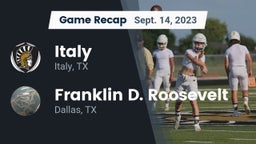 Recap: Italy  vs. Franklin D. Roosevelt  2023