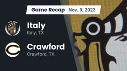 Recap: Italy  vs. Crawford  2023