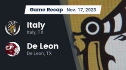 Recap: Italy  vs. De Leon  2023