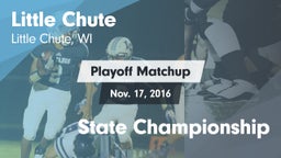 Matchup: Little Chute High vs. State Championship 2016