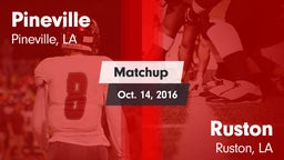 Matchup: Pineville High vs. Ruston  2016
