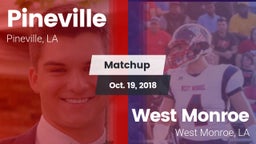Matchup: Pineville High vs. West Monroe  2018