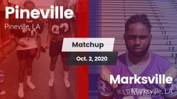Matchup: Pineville High vs. Marksville  2020