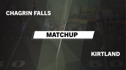 Matchup: Chagrin Falls High vs. Kirtland  2016