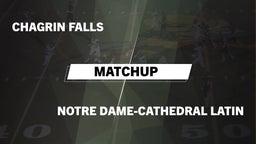 Matchup: Chagrin Falls High vs. Notre Dame-Cathedral Latin  2016