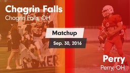Matchup: Chagrin Falls High vs. Perry  2016