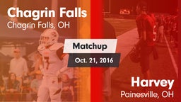 Matchup: Chagrin Falls High vs. Harvey  2016