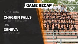 Recap: Chagrin Falls  vs. Geneva  2016