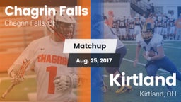 Matchup: Chagrin Falls High vs. Kirtland  2017
