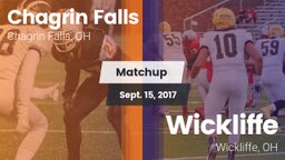 Matchup: Chagrin Falls High vs. Wickliffe  2017