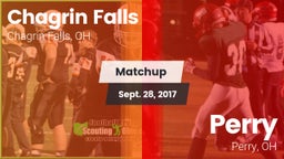 Matchup: Chagrin Falls High vs. Perry  2017