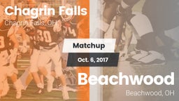 Matchup: Chagrin Falls High vs. Beachwood  2017