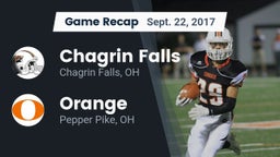 Recap: Chagrin Falls  vs. Orange  2017