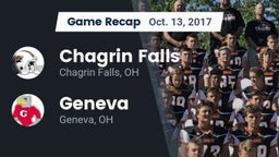 Recap: Chagrin Falls  vs. Geneva  2017