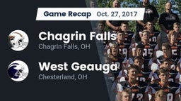Recap: Chagrin Falls  vs. West Geauga  2017