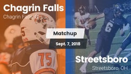 Matchup: Chagrin Falls High vs. Streetsboro  2018