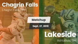 Matchup: Chagrin Falls High vs. Lakeside  2019