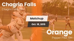 Matchup: Chagrin Falls High vs. Orange  2019