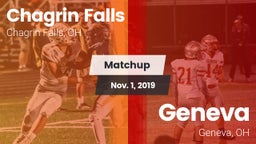 Matchup: Chagrin Falls High vs. Geneva  2019