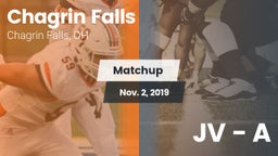 Matchup: Chagrin Falls High vs. JV - A 2019
