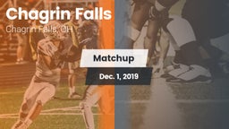 Matchup: Chagrin Falls High vs.  2019