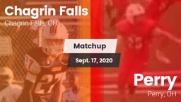 Matchup: Chagrin Falls High vs. Perry  2020