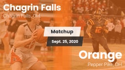 Matchup: Chagrin Falls High vs. Orange  2020