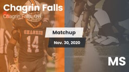 Matchup: Chagrin Falls High vs. MS 2020