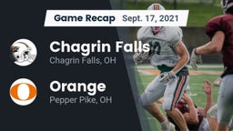 Recap: Chagrin Falls  vs. Orange  2021