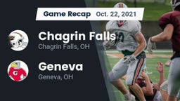 Recap: Chagrin Falls  vs. Geneva  2021