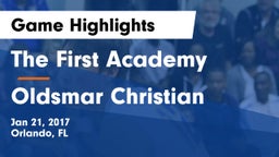 The First Academy vs Oldsmar Christian Game Highlights - Jan 21, 2017