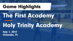 The First Academy vs Holy Trinity Academy Game Highlights - Feb 1, 2017