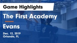 The First Academy vs Evans  Game Highlights - Dec. 12, 2019