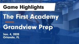 The First Academy vs Grandview Prep Game Highlights - Jan. 4, 2020