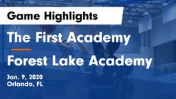 The First Academy vs Forest Lake Academy Game Highlights - Jan. 9, 2020
