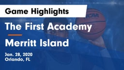 The First Academy vs Merritt Island  Game Highlights - Jan. 28, 2020