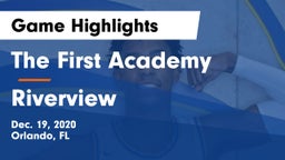 The First Academy vs Riverview  Game Highlights - Dec. 19, 2020