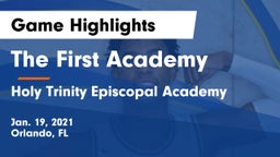 The First Academy vs Holy Trinity Episcopal Academy Game Highlights - Jan. 19, 2021