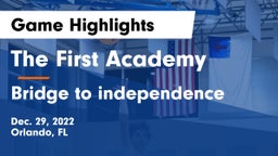 The First Academy vs Bridge to independence Game Highlights - Dec. 29, 2022