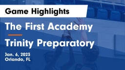 The First Academy vs Trinity Preparatory  Game Highlights - Jan. 6, 2023