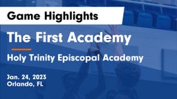 The First Academy vs Holy Trinity Episcopal Academy Game Highlights - Jan. 24, 2023