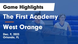 The First Academy vs West Orange  Game Highlights - Dec. 9, 2023