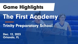 The First Academy vs Trinity Preparatory School Game Highlights - Dec. 12, 2023