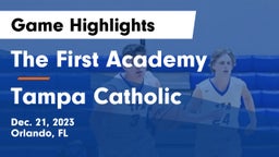 The First Academy vs Tampa Catholic  Game Highlights - Dec. 21, 2023